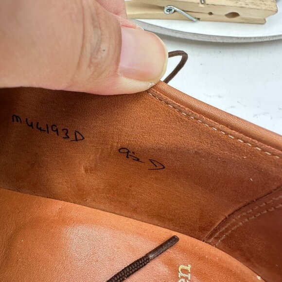 Polo Ralph Lauren Men UK 9.5D US 10D Brown Leather Cap Toe Derby England Shoe - Picture 10 of 11